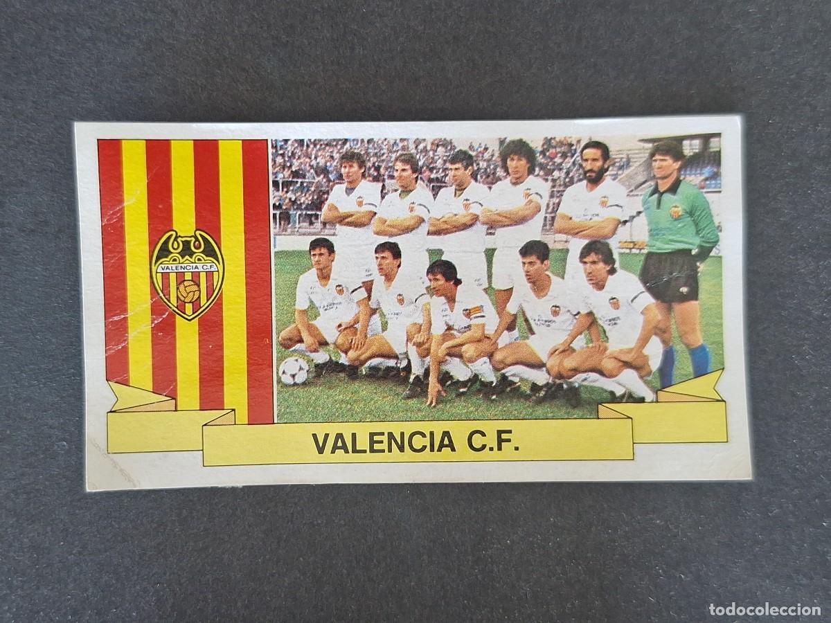 Cromos de f&uacute;tbol: L4 EQUIPO VALENCIA C. F. LIGA ESTE 1985 1986 85 86 DESPEGADO RECUPERADO