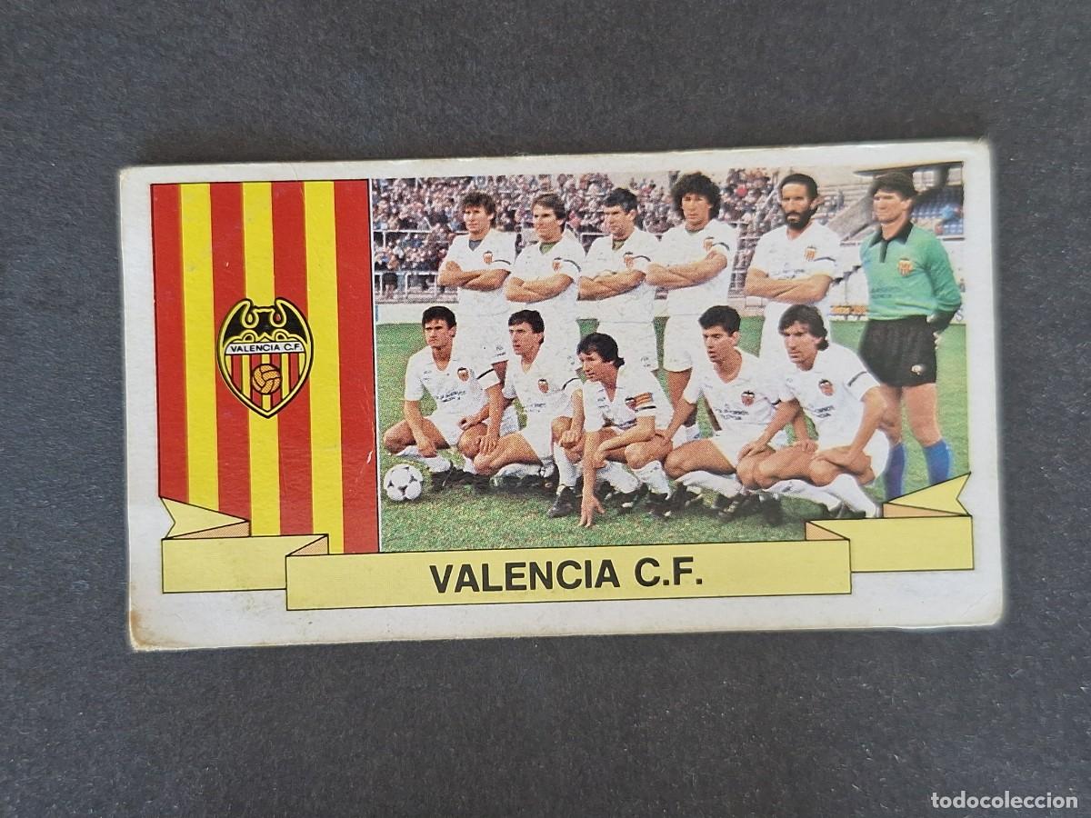 Cromos de f&uacute;tbol: L4 EQUIPO VALENCIA C. F. LIGA ESTE 1985 1986 85 86 DESPEGADO RECUPERADO