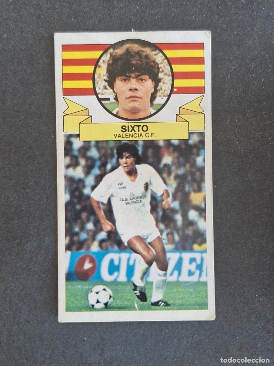 Cromos de f&uacute;tbol: L4 SIXTO VALENCIA C. F. LIGA ESTE 1985 1986 85 86 DESPEGADO RECUPERADO