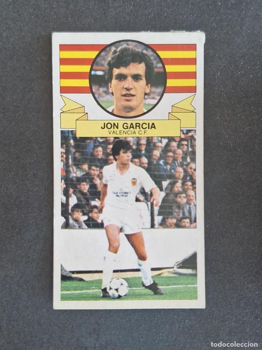 Cromos de f&uacute;tbol: L4 JON GARCIA VALENCIA C. F. LIGA ESTE 1985 1986 85 86 DESPEGADO RECUPERADO