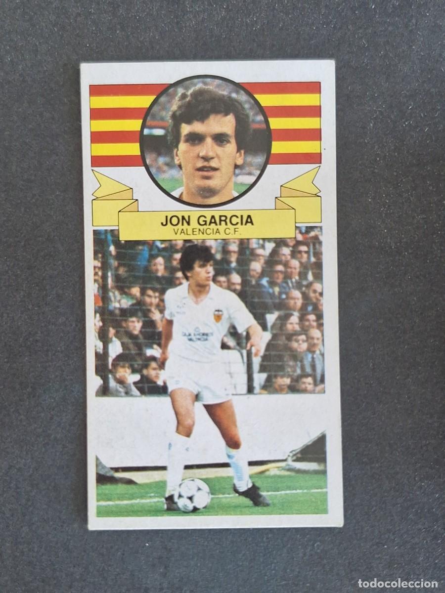 Cromos de f&uacute;tbol: L4 JON GARCIA VALENCIA C. F. LIGA ESTE 1985 1986 85 86 DESPEGADO RECUPERADO