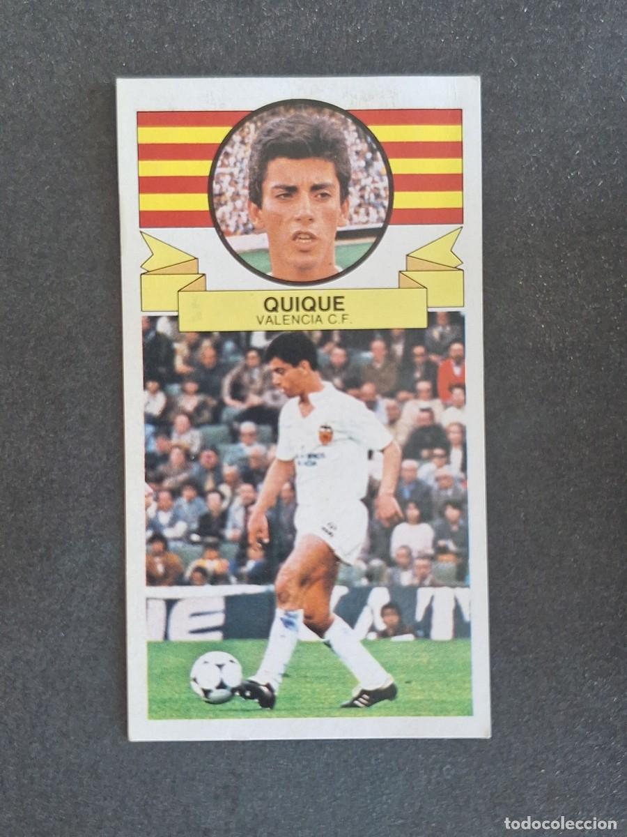 Cromos de f&uacute;tbol: L4 QUIQUE VALENCIA C. F. LIGA ESTE 1985 1986 85 86 DESPEGADO RECUPERADO