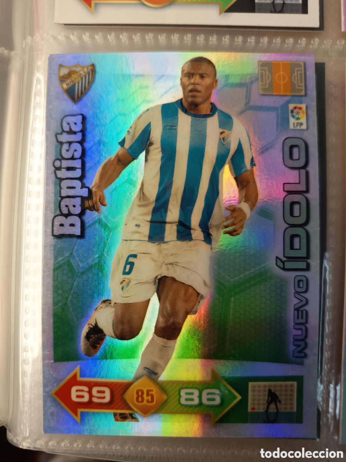 Fu&szlig;ball-Sticker: ADRENALYN LIGA 2010 2011 NUEVO IDOLO BAPTISTA MALAGA