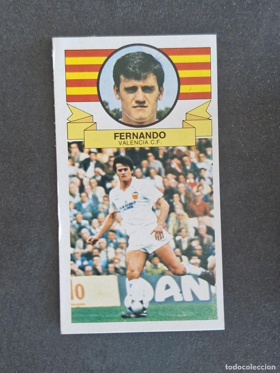 Cromos de f&uacute;tbol: L4 FERNANDO VALENCIA C. F. LIGA ESTE 1985 1986 85 86 DESPEGADO RECUPERADO