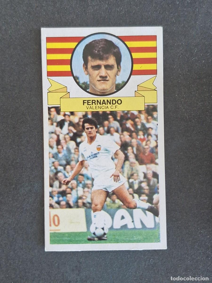 Cromos de f&uacute;tbol: L4 FERNANDO VALENCIA C. F. LIGA ESTE 1985 1986 85 86 DESPEGADO RECUPERADO