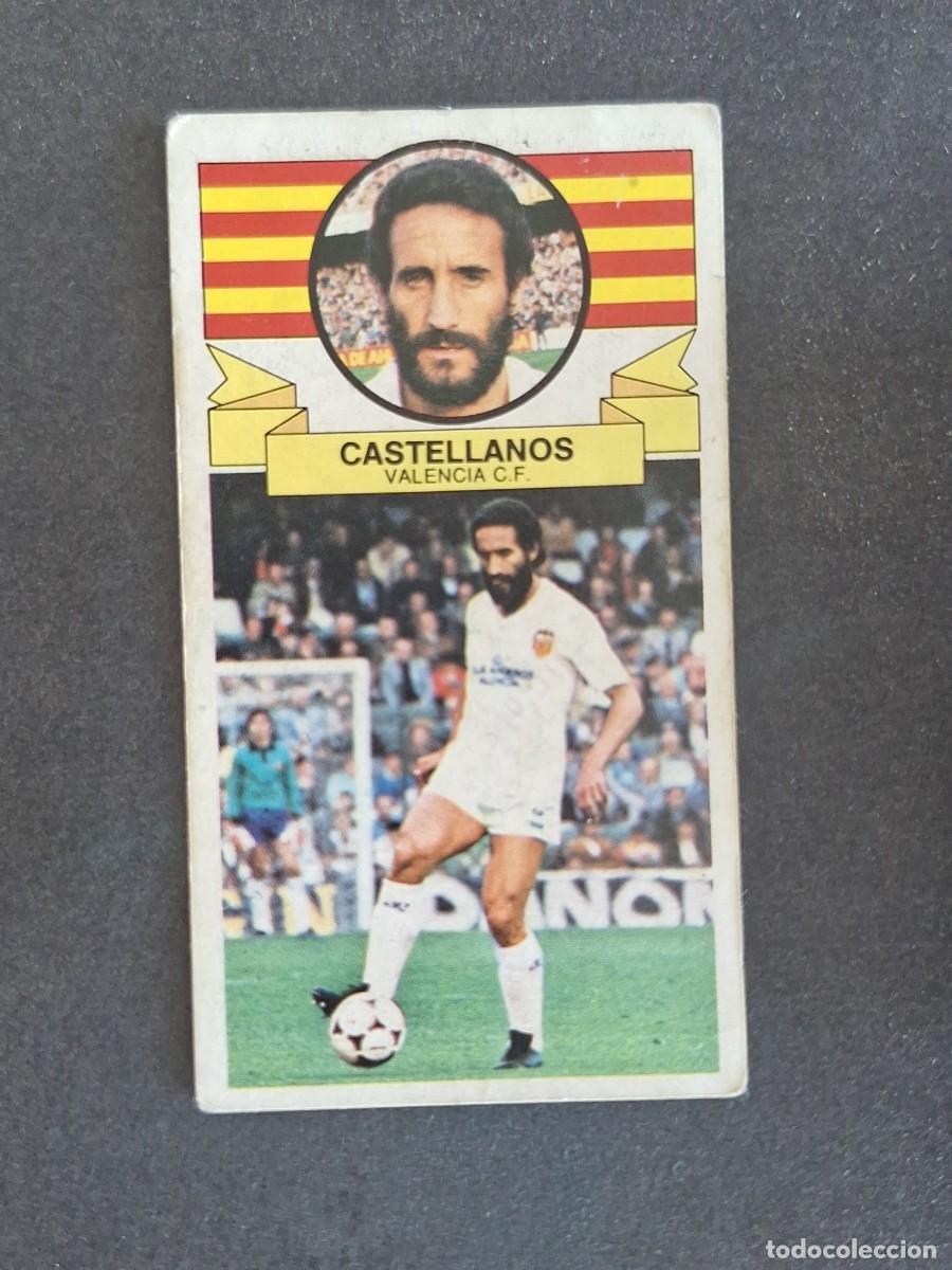 Cromos de f&uacute;tbol: L4 CASTELLANOS VALENCIA C. F. LIGA ESTE 1985 1986 85 86 DESPEGADO RECUPERADO