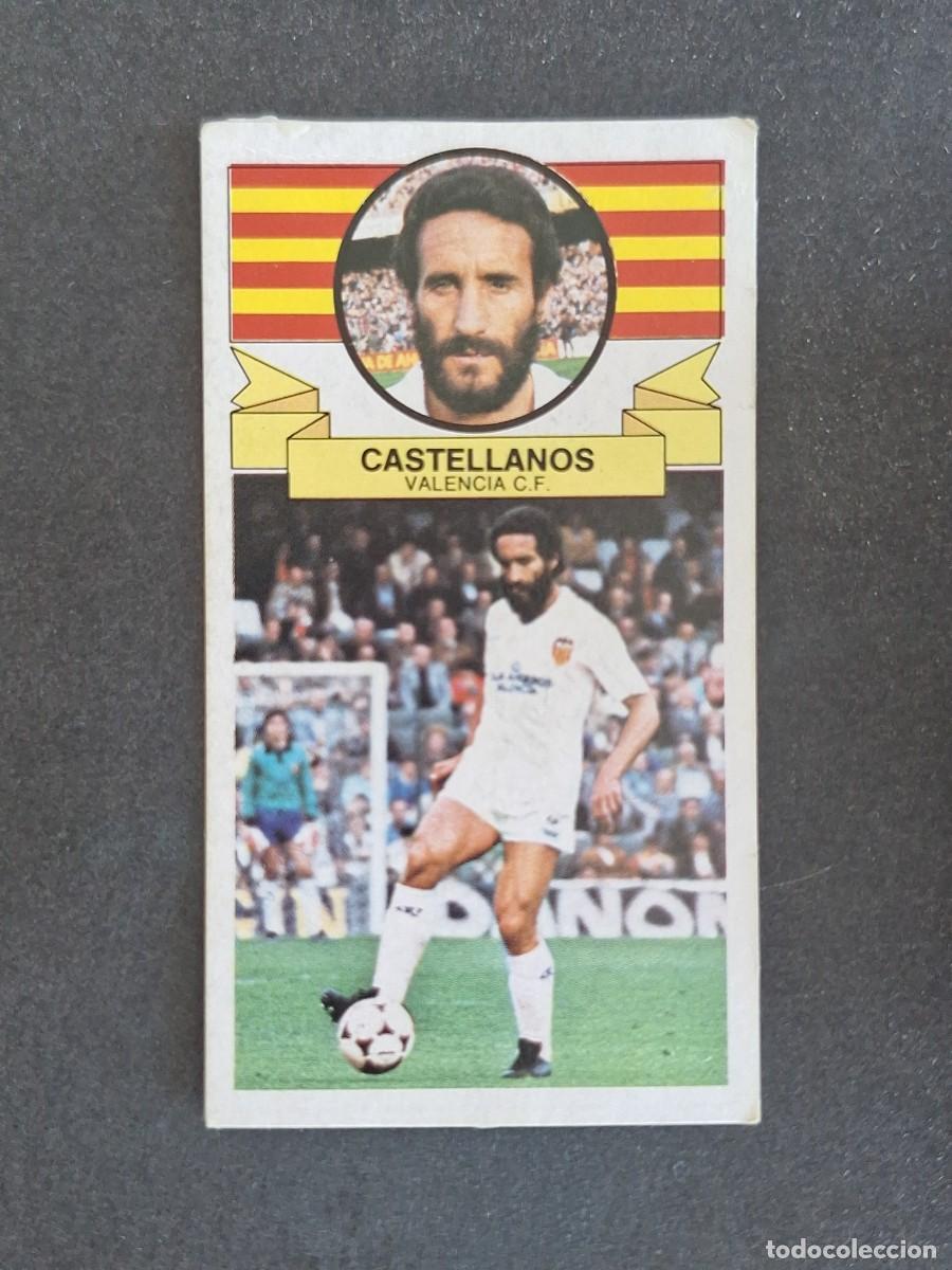 Cromos de f&uacute;tbol: L4 CASTELLANOS VALENCIA C. F. LIGA ESTE 1985 1986 85 86 DESPEGADO RECUPERADO
