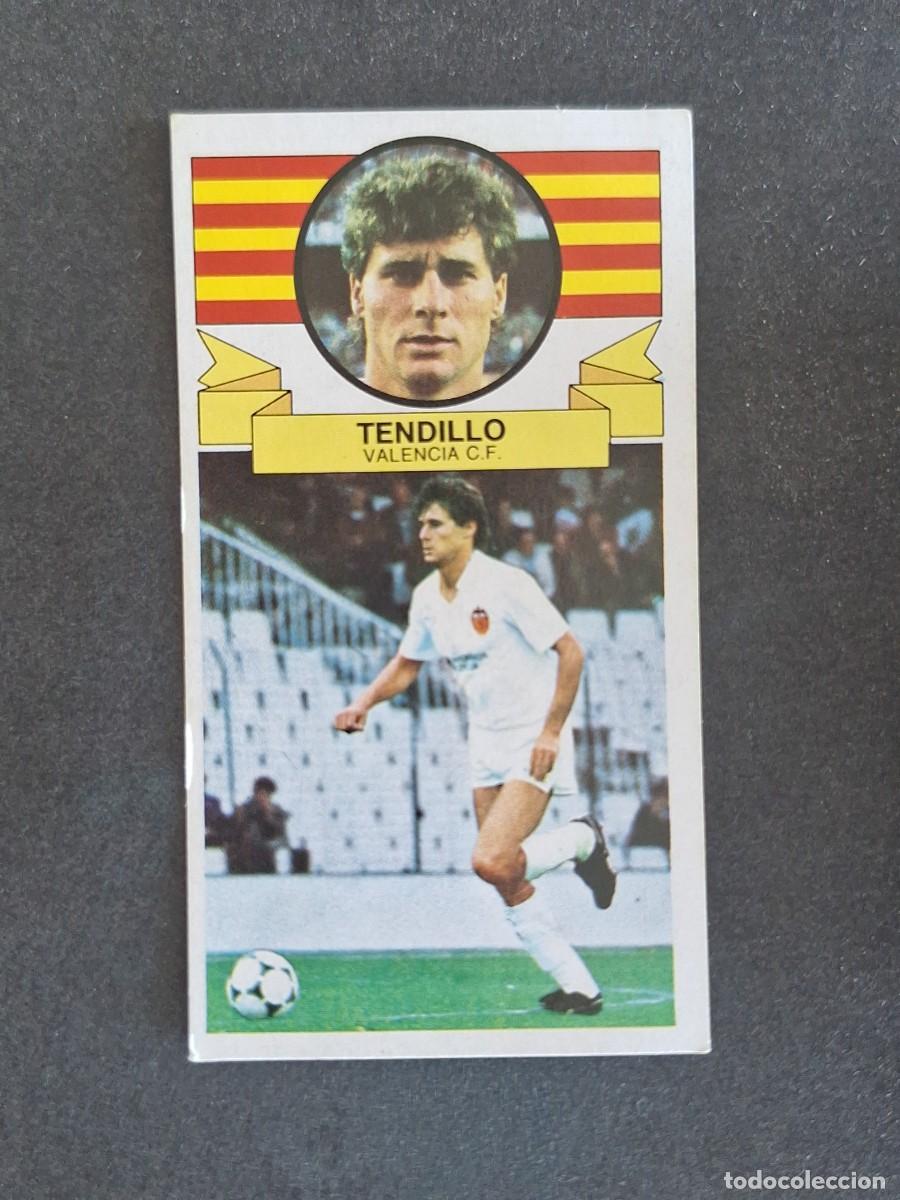 Cromos de f&uacute;tbol: L4 TENDILLO VALENCIA C. F. LIGA ESTE 1985 1986 85 86 DESPEGADO RECUPERADO