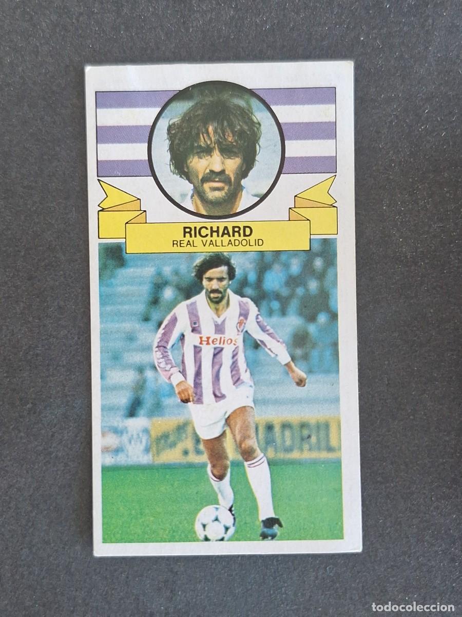 Cromos de f&uacute;tbol: L4 RICHARD REAL VALLADOLID LIGA ESTE 1985 1986 85 86 DESPEGADO RECUPERADO