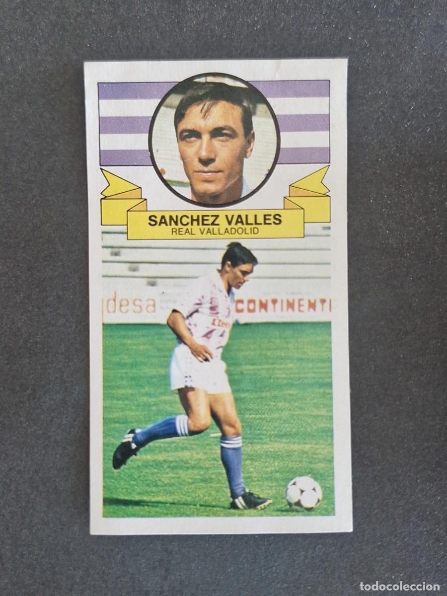 Cromos de f&uacute;tbol: L4 SANCHEZ VALLES REAL VALLADOLID LIGA ESTE 1985 1986 85 86 DESPEGADO RECUPERADO