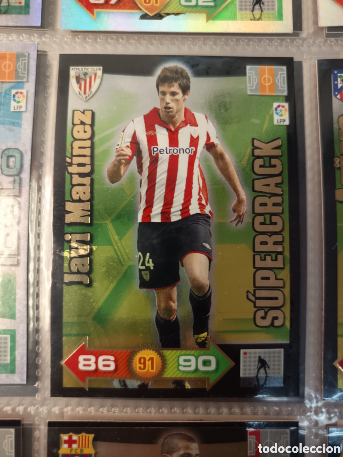 Fu&szlig;ball-Sticker: ADRENALYN LIGA 2010 2011 SUPERCRACK JAVI MARTINEZ BILBAO