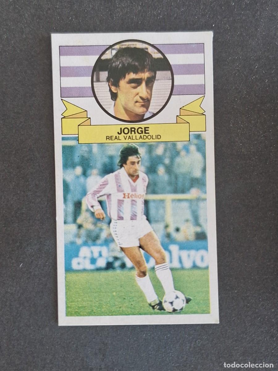 Fu&szlig;ball-Sticker: L4 JORGE REAL VALLADOLID LIGA ESTE 1985 1986 85 86 DESPEGADO RECUPERADO