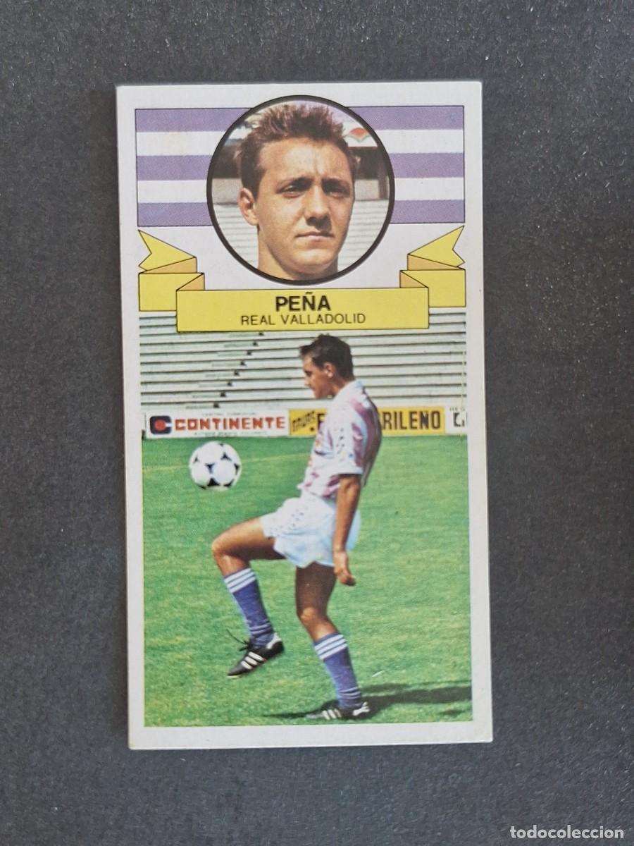 Fu&szlig;ball-Sticker: L4 PE&Ntilde;A REAL VALLADOLID LIGA ESTE 1985 1986 85 86 DESPEGADO RECUPERADO