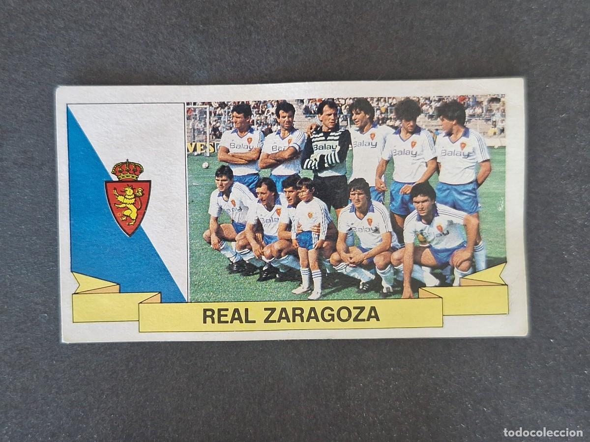 Cromos de f&uacute;tbol: L4 EQUIPO REAL ZARAGOZA LIGA ESTE 1985 1986 85 86 DESPEGADO RECUPERADO