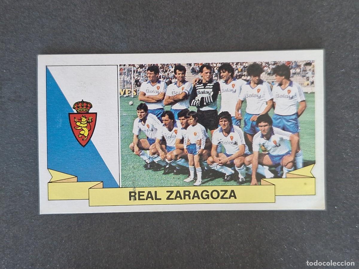 Cromos de f&uacute;tbol: L4 EQUIPO REAL ZARAGOZA LIGA ESTE 1985 1986 85 86 DESPEGADO RECUPERADO