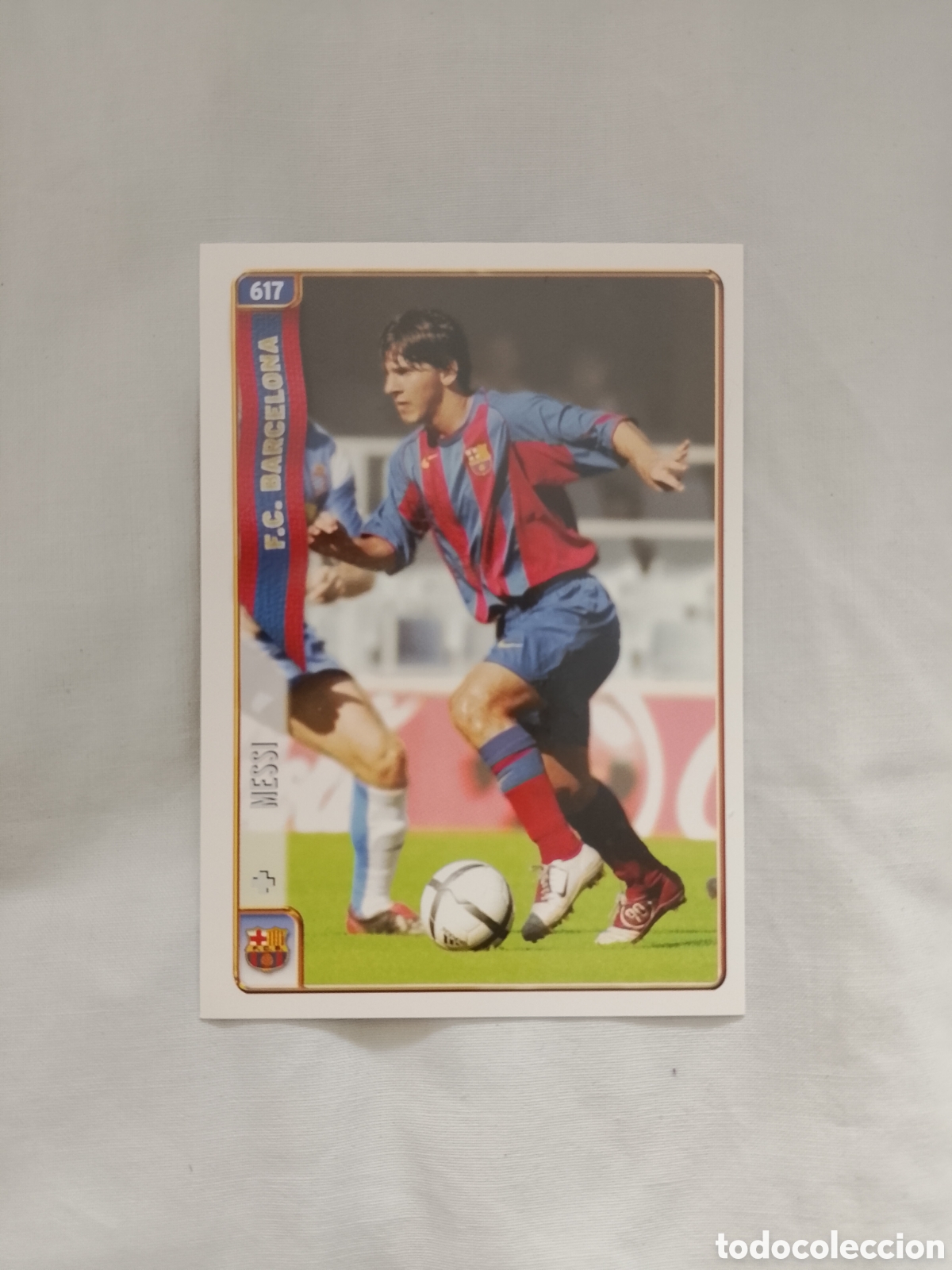 Cromos de f&uacute;tbol: 617 MESSI ROOKIE CROMO FUTBOL FICHAS LIGA 2004-2005 MUNDICROMO 04-05 PERFECTO GRADEAR