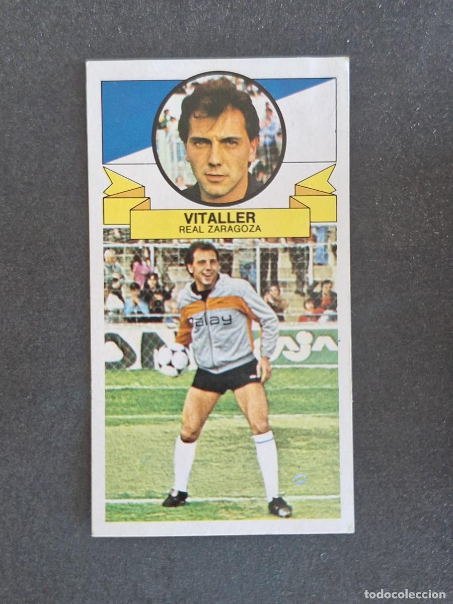 Cromos de f&uacute;tbol: L4 VITALLER REAL ZARAGOZA LIGA ESTE 1985 1986 85 86 DESPEGADO RECUPERADO