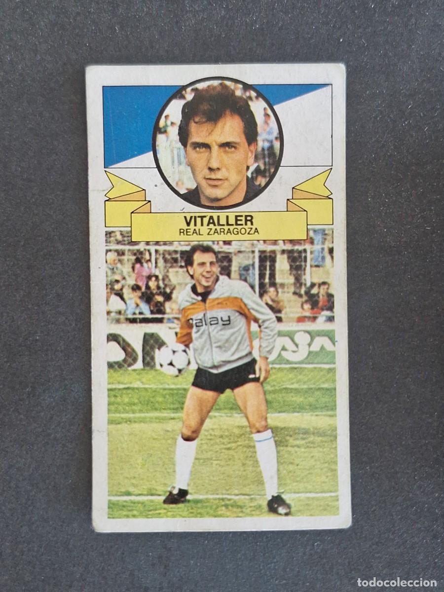 Cromos de f&uacute;tbol: L4 VITALLER REAL ZARAGOZA LIGA ESTE 1985 1986 85 86 DESPEGADO RECUPERADO