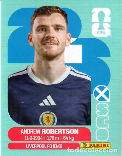 Cromos de f&uacute;tbol: CROMO PANINI MUNDIAL WORLD CUP 2026 - SCO6 SCO 6 - ROBERTSON - ESCOCIA