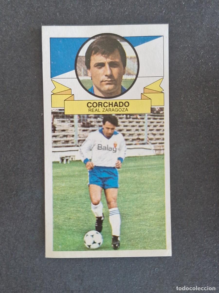 Cromos de f&uacute;tbol: L4 CORCHADO REAL ZARAGOZA LIGA ESTE 1985 1986 85 86 DESPEGADO RECUPERADO