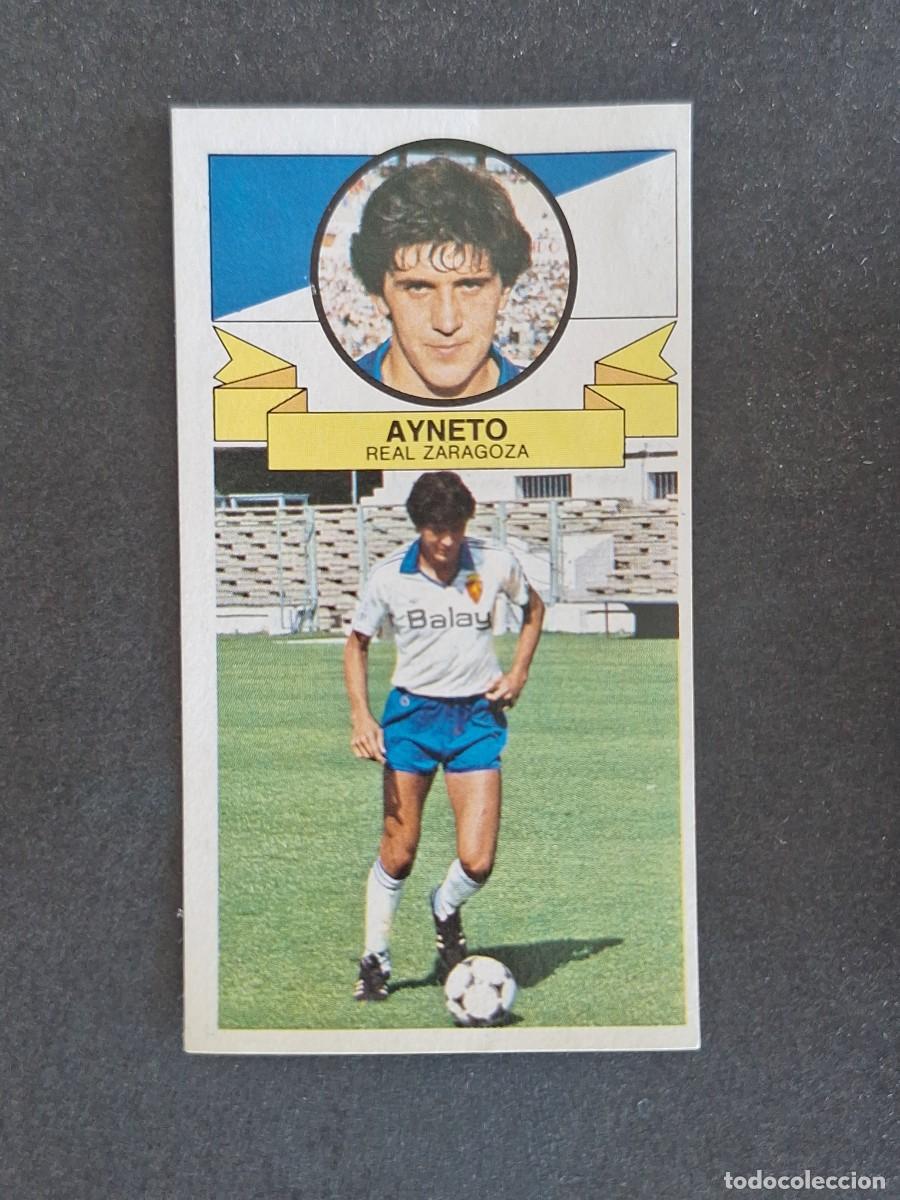 Cromos de f&uacute;tbol: L4 AYNETO REAL ZARAGOZA LIGA ESTE 1985 1986 85 86 DESPEGADO RECUPERADO