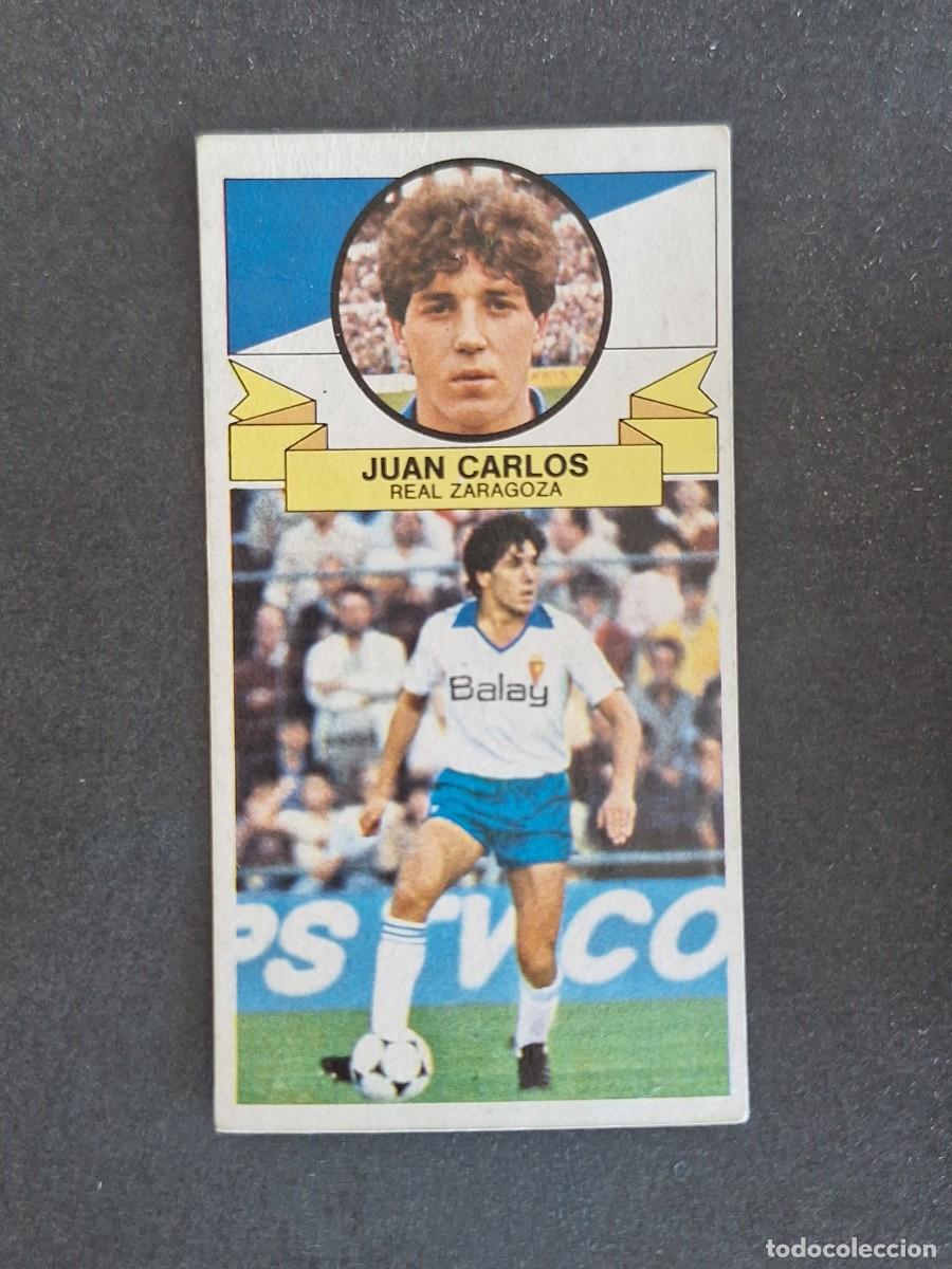 Cromos de f&uacute;tbol: L4 JUAN CARLOS REAL ZARAGOZA LIGA ESTE 1985 1986 85 86 DESPEGADO RECUPERADO