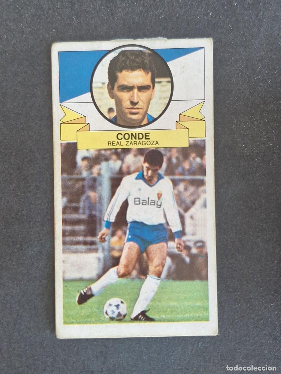 Cromos de f&uacute;tbol: L4 CONDE REAL ZARAGOZA LIGA ESTE 1985 1986 85 86 DESPEGADO RECUPERADO