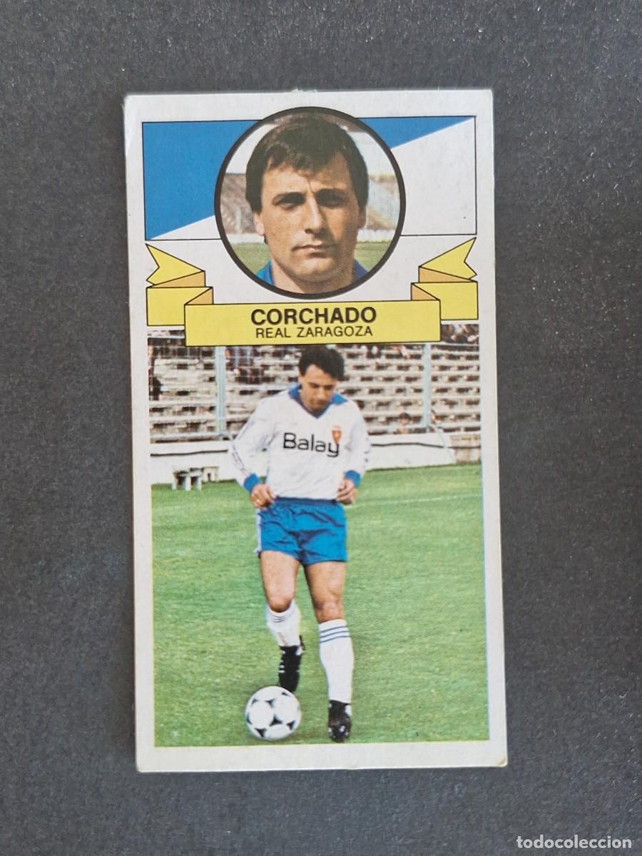 Cromos de f&uacute;tbol: L4 CORCHADO REAL ZARAGOZA LIGA ESTE 1985 1986 85 86 DESPEGADO RECUPERADO