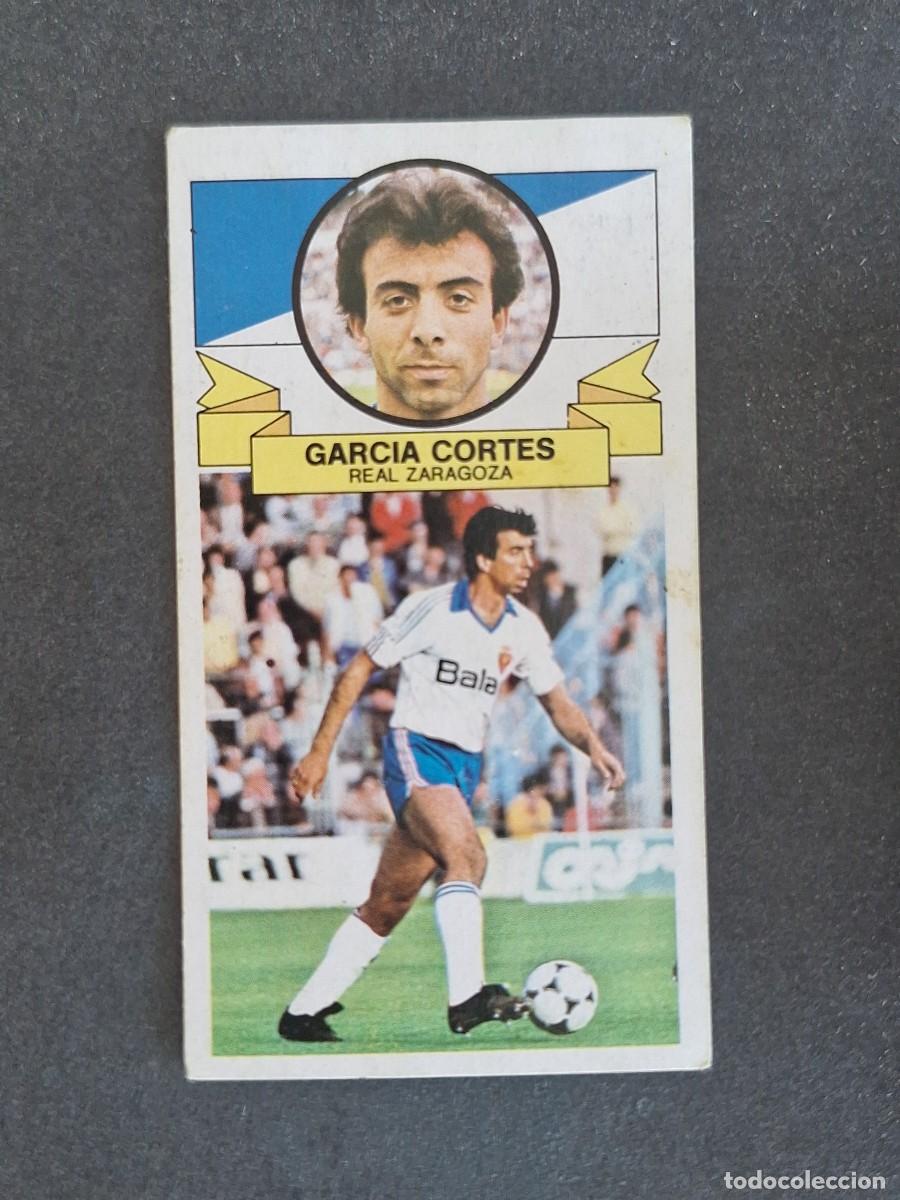 Football Stickers: L4 GARCIA CORTES REAL ZARAGOZA LIGA ESTE 1985 1986 85 86 DESPEGADO RECUPERADO