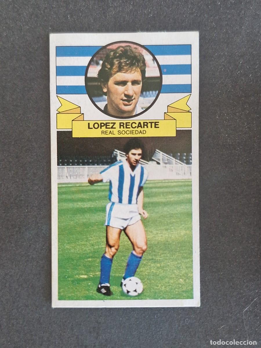 Cromos de f&uacute;tbol: L4 LOPEZ RECARTE REAL SOCIEDAD FICHAJE 2 LIGA ESTE 1985 1986 85 86 DESPEGADO RECUPERADO