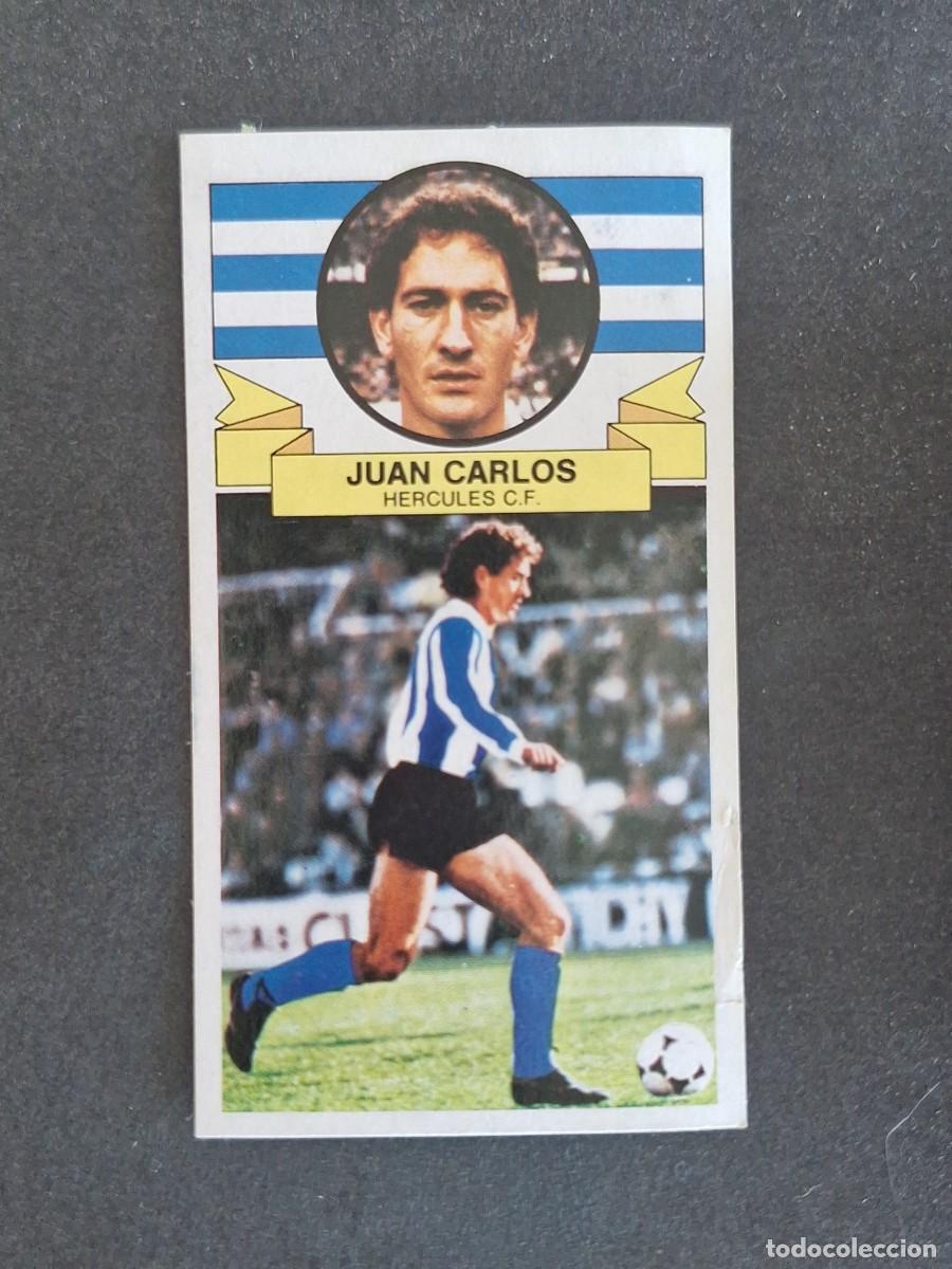Cromos de f&uacute;tbol: L4 JUAN CARLOS HERCULES C. F. FICHAJE 5 LIGA ESTE 1985 1986 85 86 DESPEGADO RECUPERADO