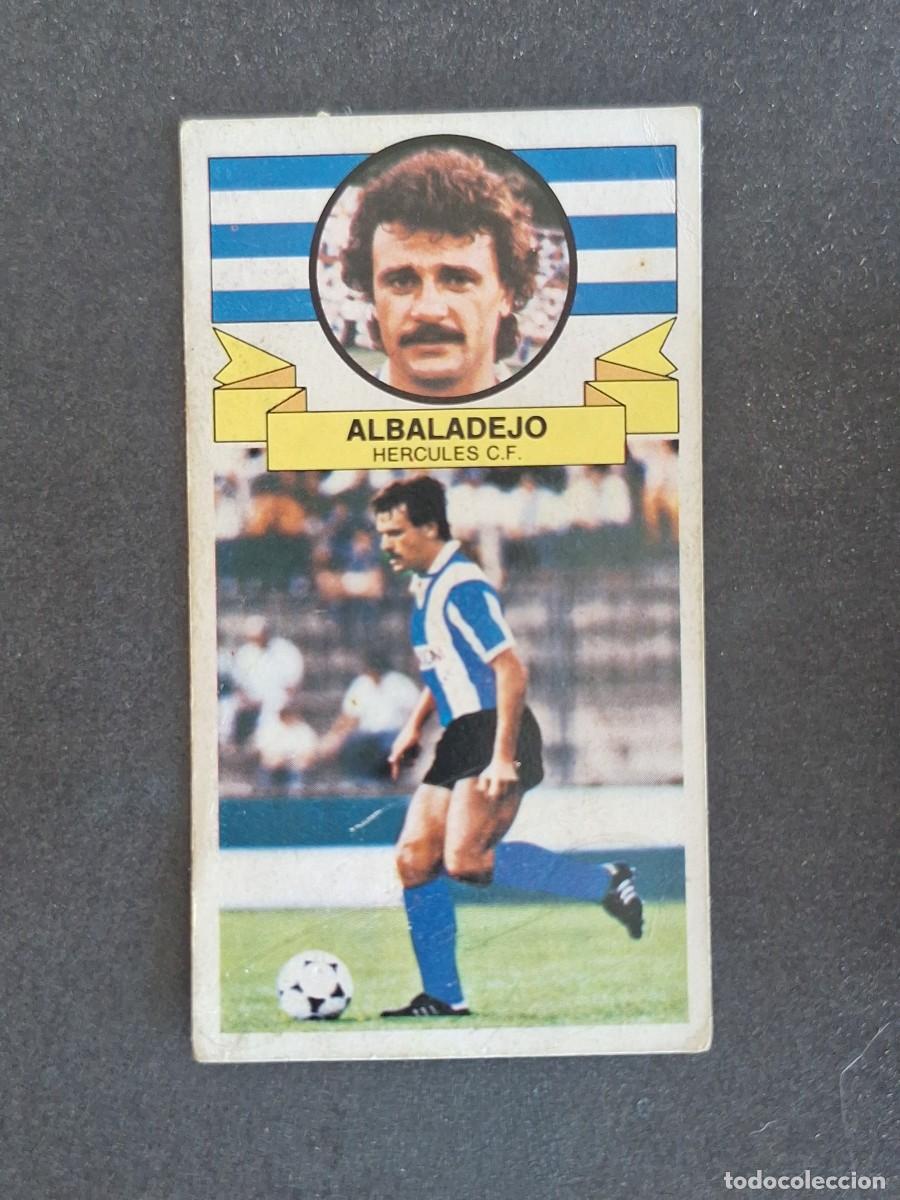 Cromos de f&uacute;tbol: L4 ALBADALEJO HERCULES C. F. FICHAJE 6 LIGA ESTE 1985 1986 85 86 DESPEGADO RECUPERADO