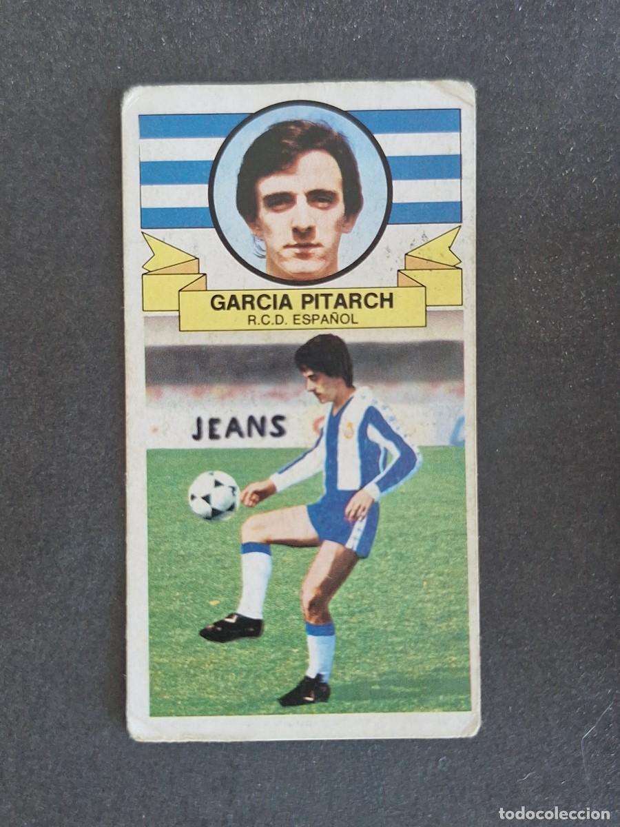 Cromos de f&uacute;tbol: L4 GARCIA PITARCH R. C. D. ESPA&Ntilde;OL FICHAJE 8 LIGA ESTE 1985 1986 85 86 DESPEGADO RECUPERADO