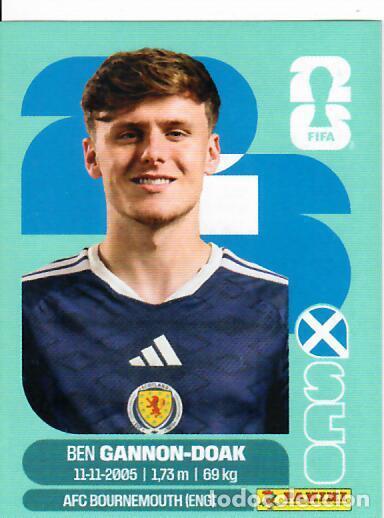 Cromos de f&uacute;tbol: CROMO PANINI MUNDIAL WORLD CUP 2026 - SCO20 SCO 20 - CANNON-DOAK - ESCOCIA