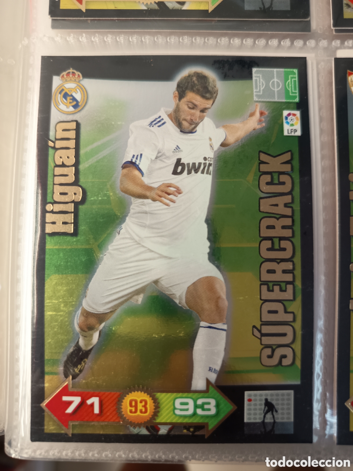 Cromos de f&uacute;tbol: ADRENALYN LIGA 2010 2011 SUPERCRACK HIGUAIN REAL MADRID