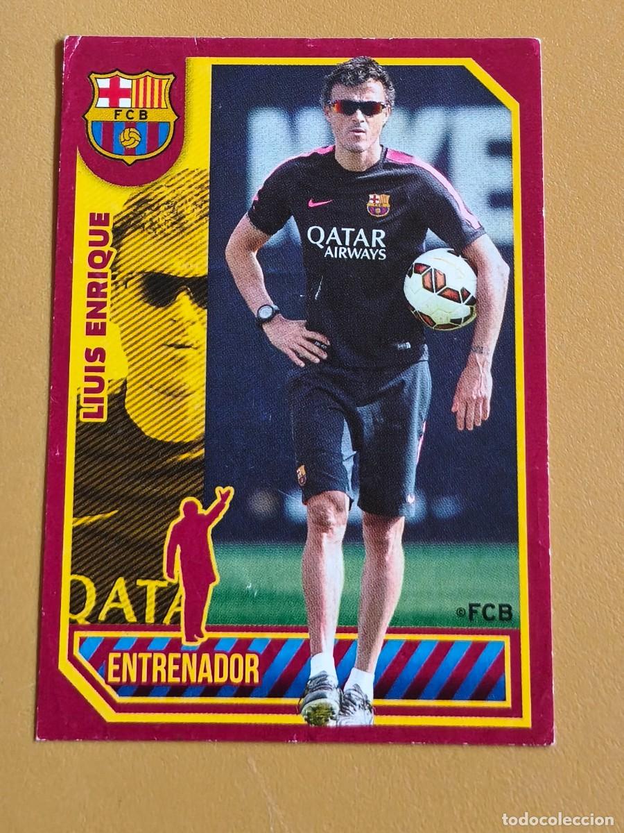 Cromos de f&uacute;tbol: luis enrique, liga 2014 15 entrenador