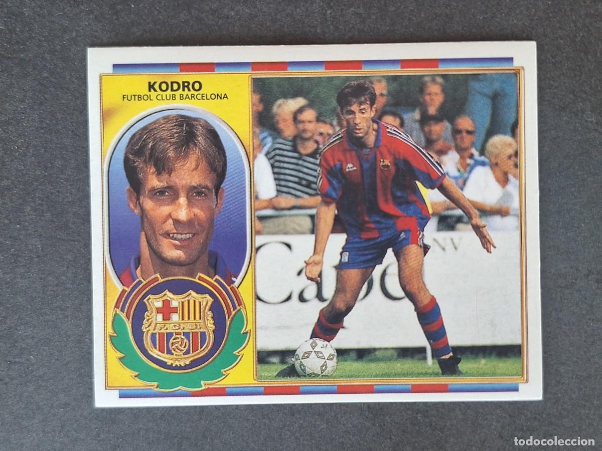 Cromos de f&uacute;tbol: L4 KODRO F. C. BARCELONA LIGA ESTE 1996 1997 96 97 NUNCA PEGADO SIN PEGAR