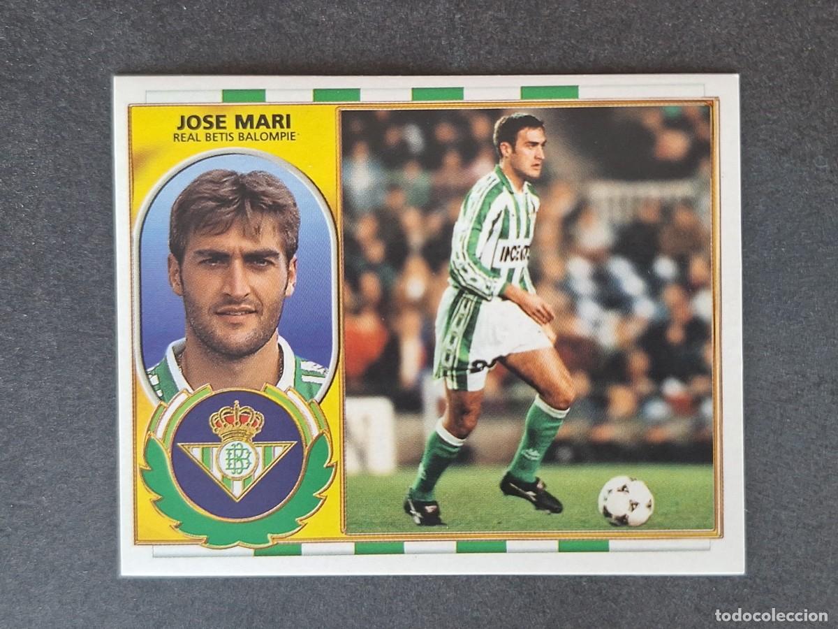 Cromos de f&uacute;tbol: L4 JOSE MARI REAL BETIS BALOMPIE LIGA ESTE 1996 1997 96 97 NUNCA PEGADO SIN PEGAR