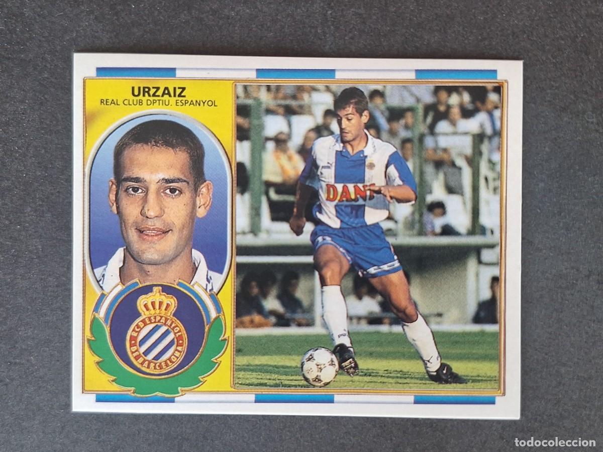 Cromos de f&uacute;tbol: L4 URZAIZ R. C. D. ESPA&Ntilde;OL LIGA ESTE 1996 1997 96 97 NUNCA PEGADO SIN PEGAR