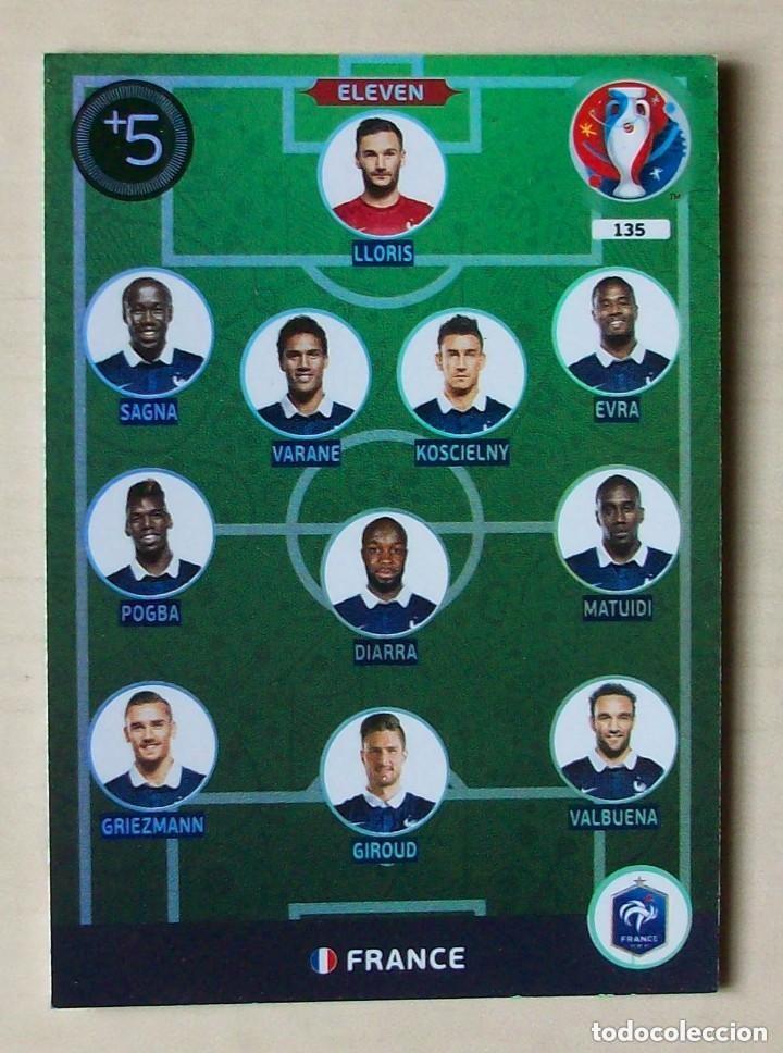Cromos de f&uacute;tbol: 135 ELEVEN FRANCIA FICHAS ALBUM ADRENALYN XL EUROCOPA FRANCIA 2016