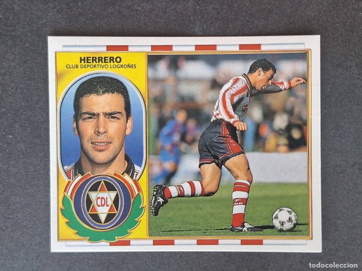 Cromos de f&uacute;tbol: L4 HERRERO C. D. LOGRO&Ntilde;ES LIGA ESTE 1996 1997 96 97 NUNCA PEGADO SIN PEGAR