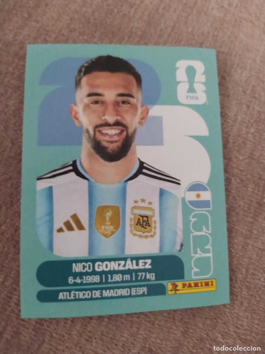 Cromos de f&uacute;tbol: ARG 16 Nico GONZ&Aacute;LEZ Argentina Mundial 2026 Panini