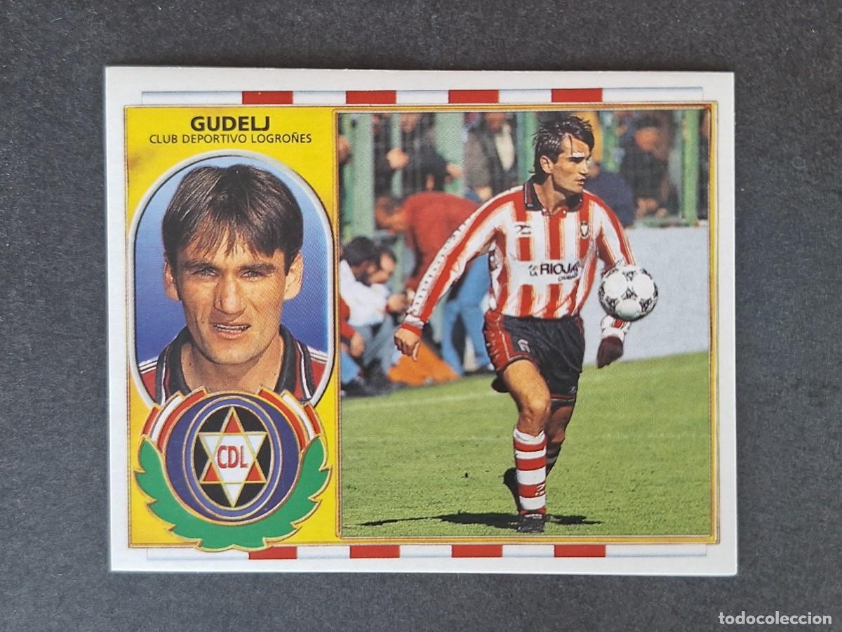 Cromos de f&uacute;tbol: L4 GUDELJ C. D. LOGRO&Ntilde;ES LIGA ESTE 1996 1997 96 97 NUNCA PEGADO SIN PEGAR