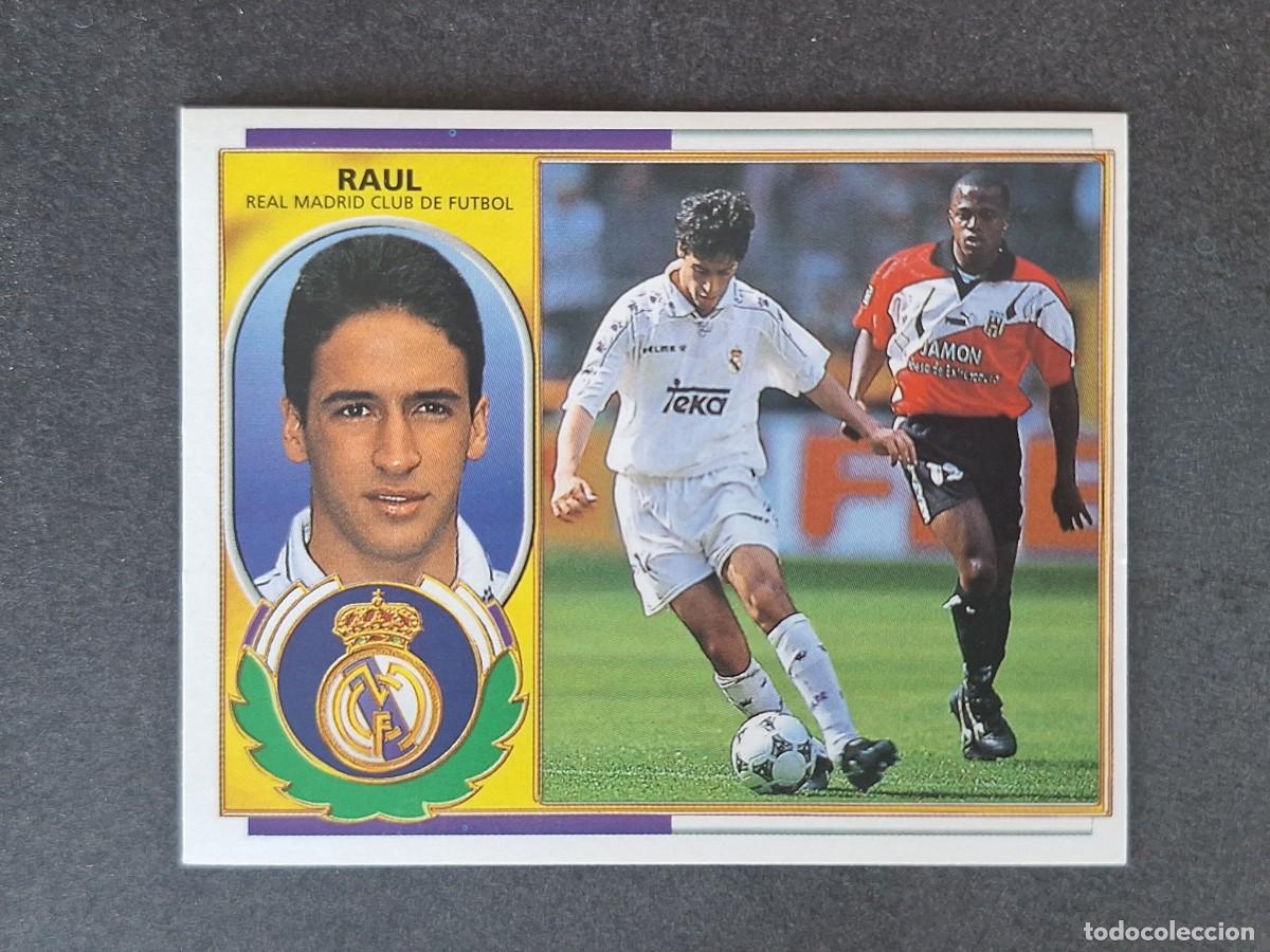 Cromos de f&uacute;tbol: L4 RAUL REAL MADRID LIGA ESTE 1996 1997 96 97 NUNCA PEGADO SIN PEGAR