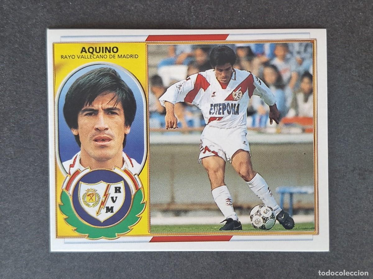 Cromos de f&uacute;tbol: L4 AQUINO RAYO VALLECANO LIGA ESTE 1996 1997 96 97 NUNCA PEGADO SIN PEGAR