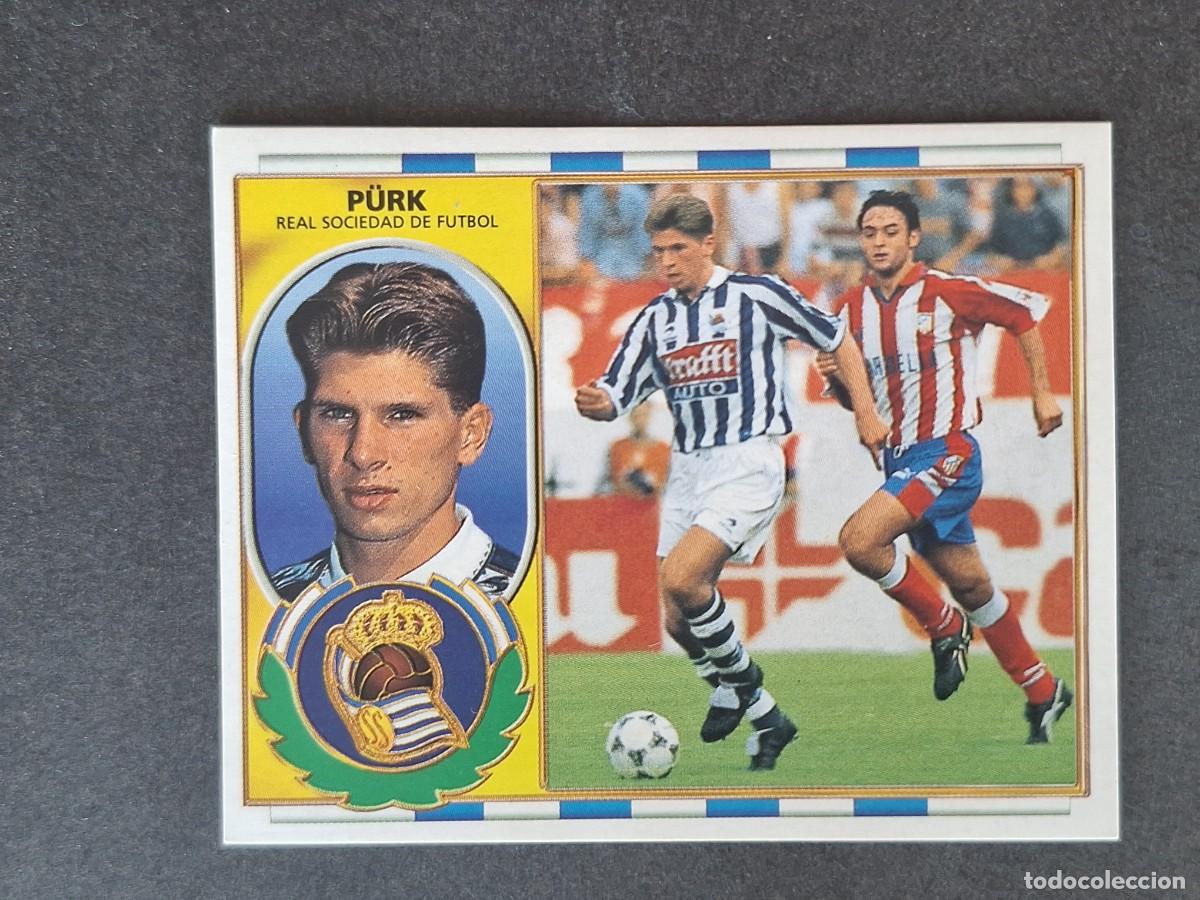 Cromos de f&uacute;tbol: L4 P&Uuml;RK REAL SOCIEDAD LIGA ESTE 1996 1997 96 97 NUNCA PEGADO SIN PEGAR