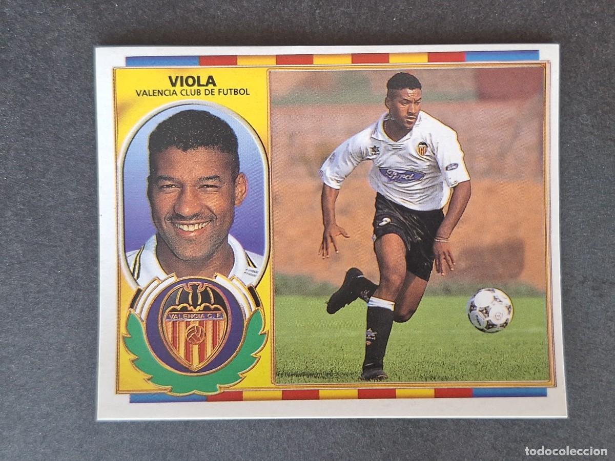 Cromos de f&uacute;tbol: L4 VIOLA VALENCIA C. F. LIGA ESTE 1996 1997 96 97 NUNCA PEGADO SIN PEGAR