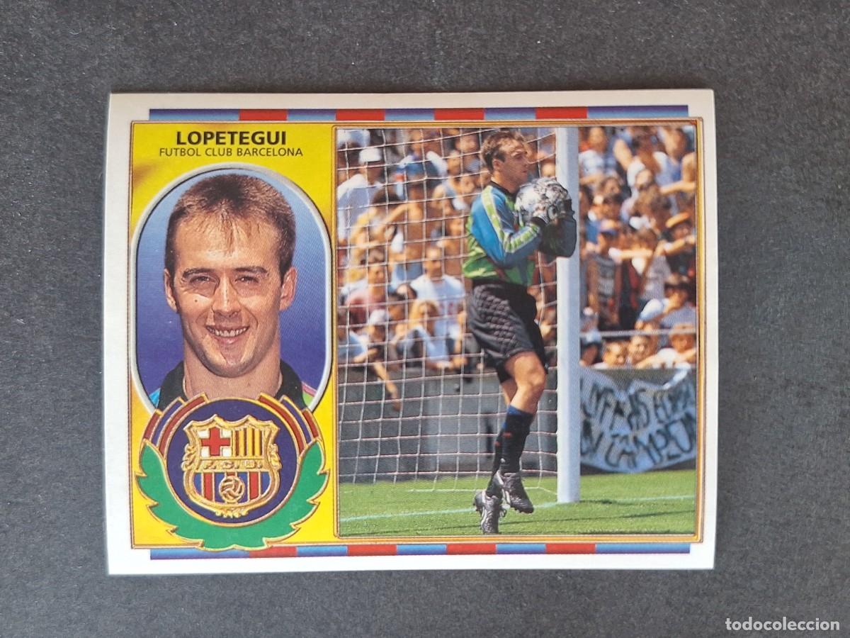 Cromos de f&uacute;tbol: L4 LOPETEGUI F. C. BARCELONA COLOCA LIGA ESTE 1996 1997 96 97 NUNCA PEGADO SIN PEGAR