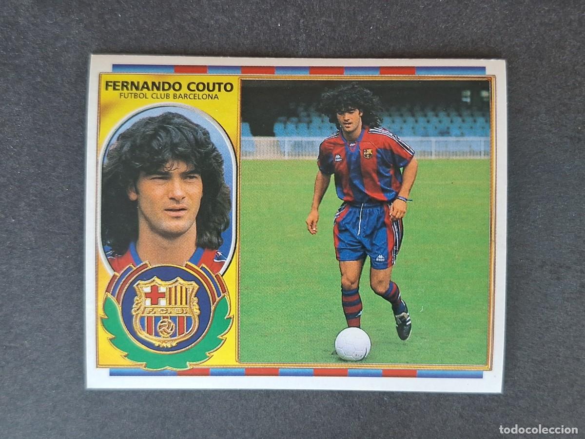 Cromos de f&uacute;tbol: L4 FERNANDO COUTO F. C. BARCELONA COLOCA LIGA ESTE 1996 1997 96 97 NUNCA PEGADO SIN PEGAR