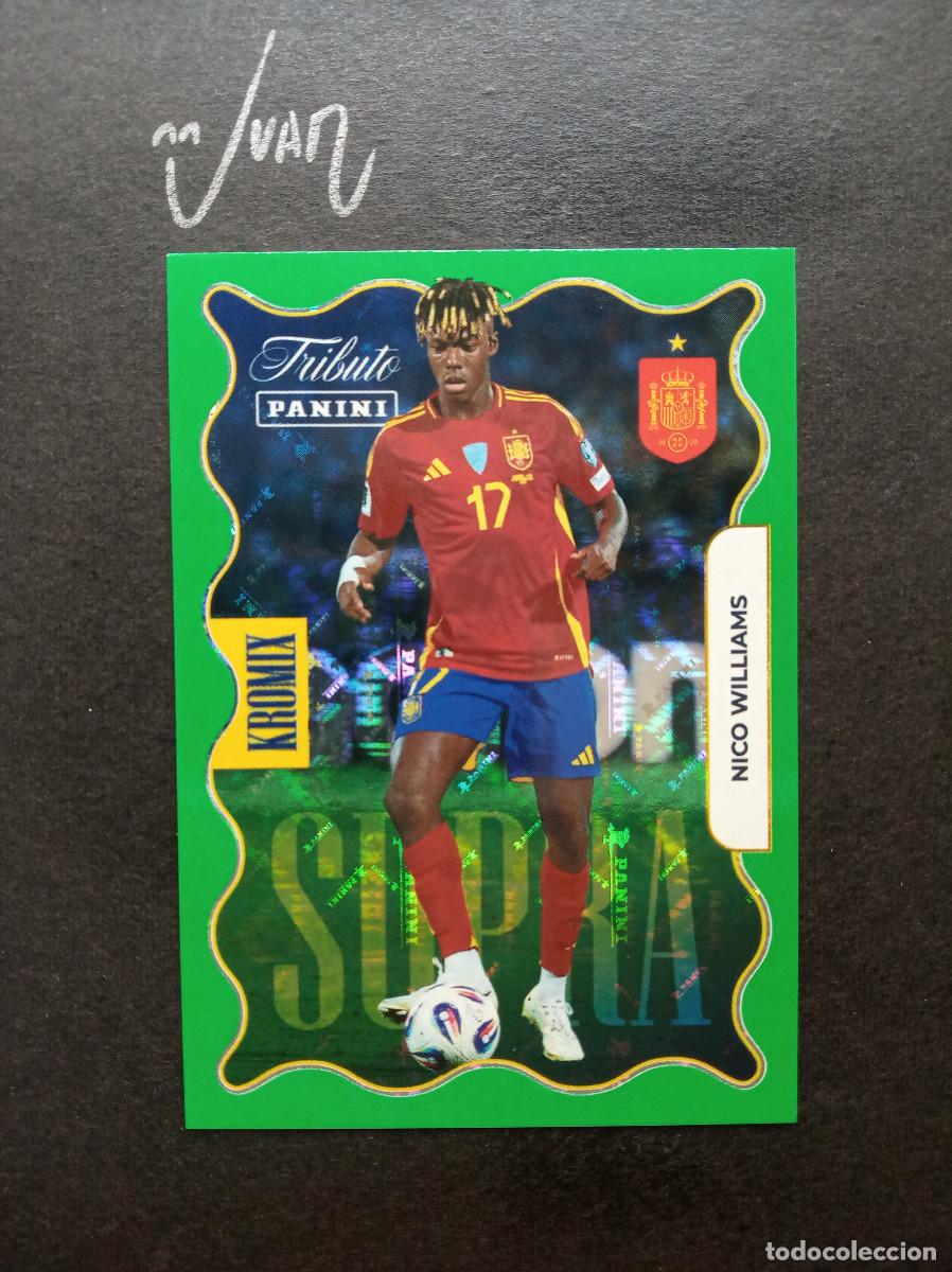 Cromos de f&uacute;tbol: KV 81 GREEN NICO WILLIAMS ESPA&Ntilde;A ATHLETIC CLUB ⚽ PANINI &reg; TRIBUTO SELECCION ESPA&Ntilde;OLA 2026 MUNDIAL 26
